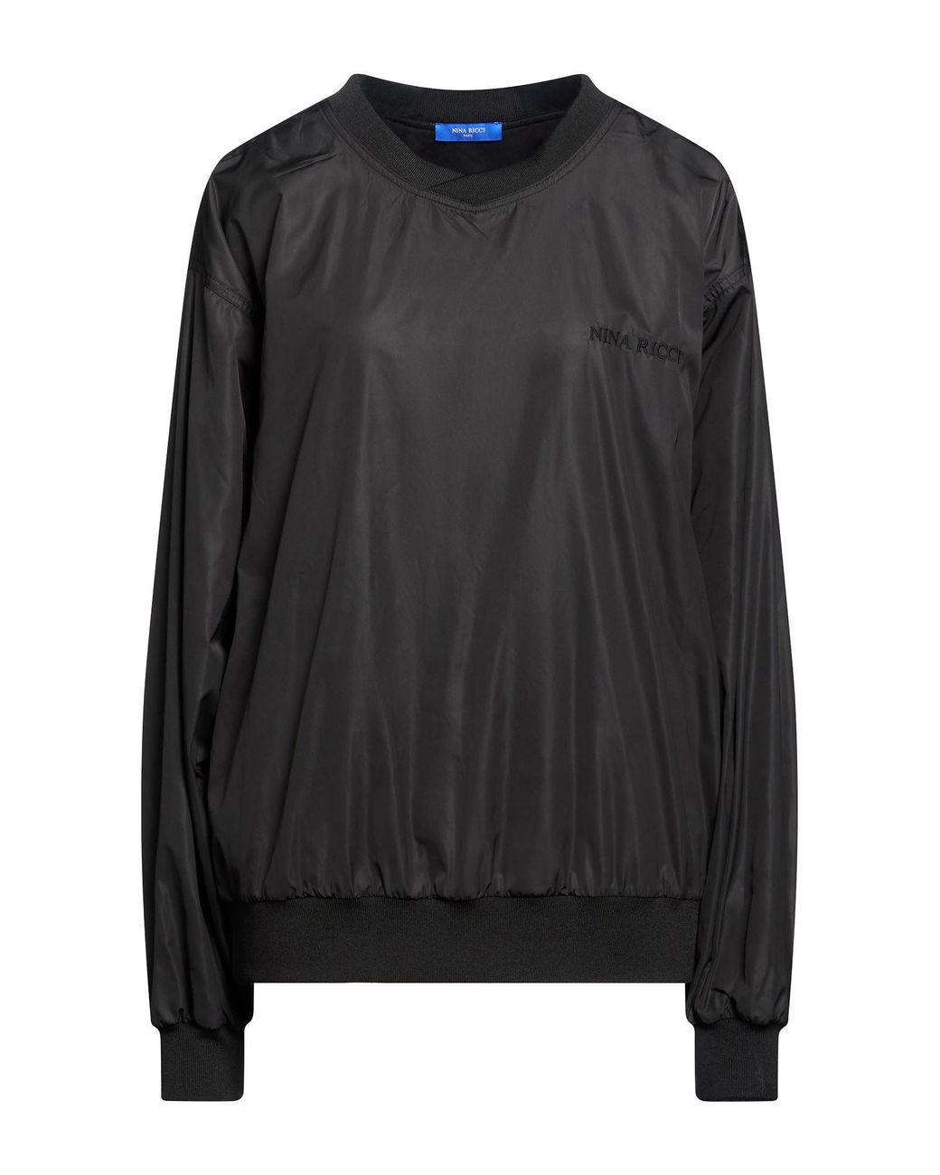 Nina Ricci Black Sweatshirt Polyester, Elastane