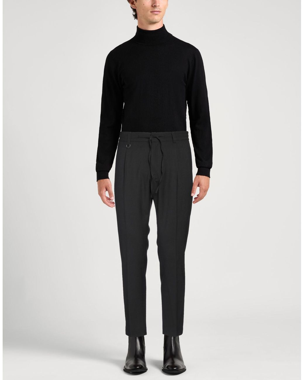Paolo Pecora Black Trouser for men