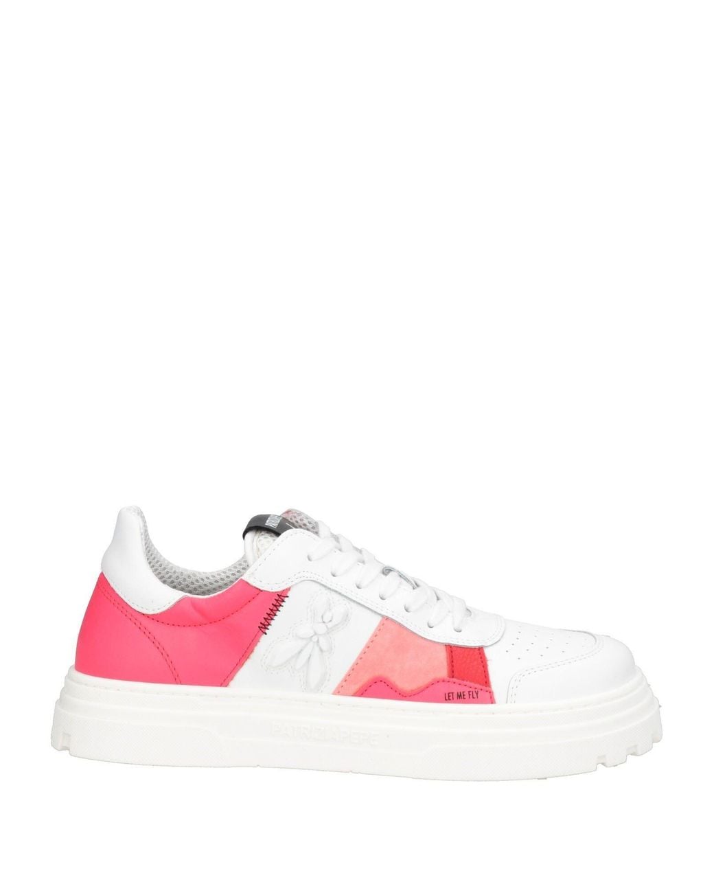 Patrizia Pepe Pink Sneakers Leather, Textile Fibers