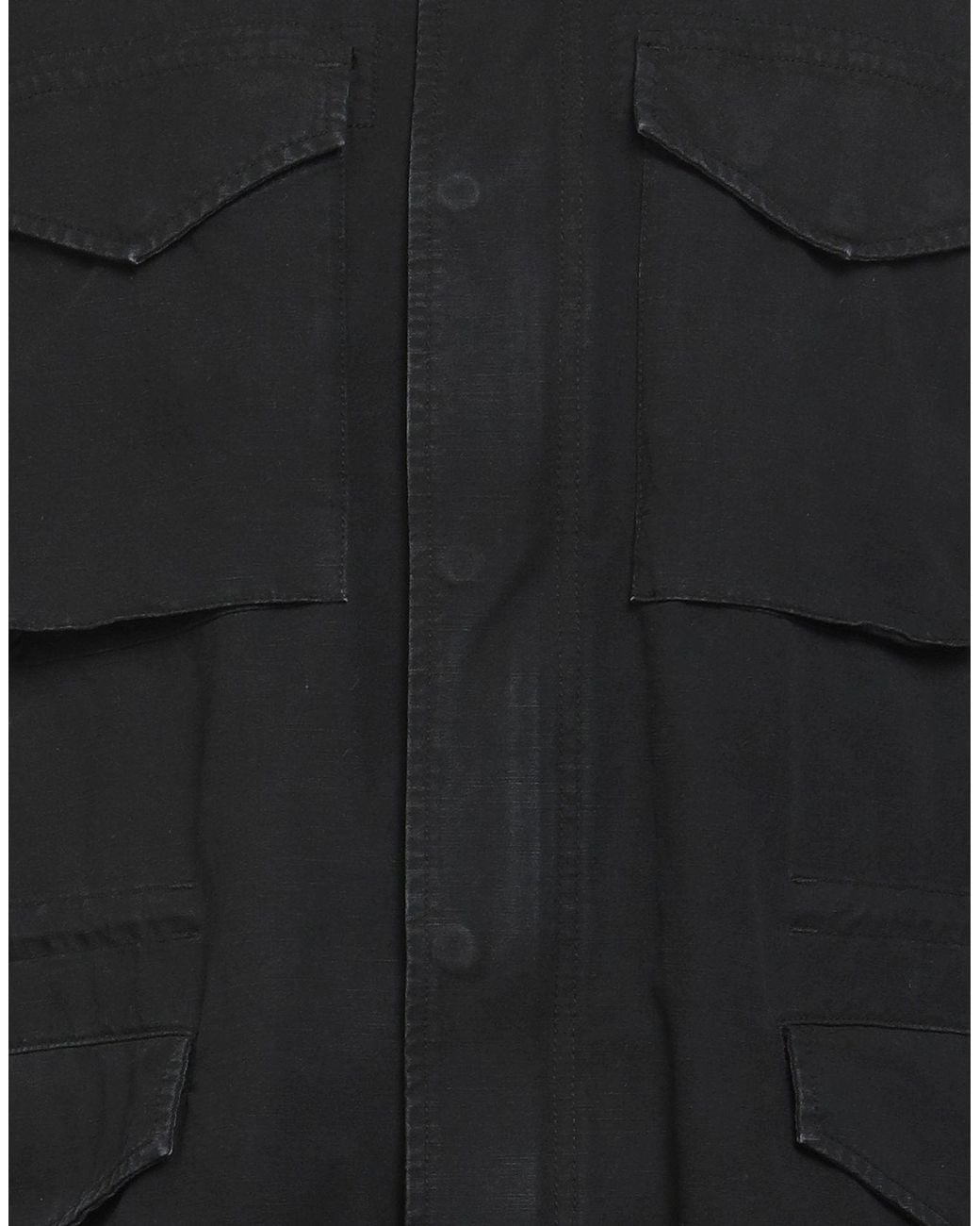 Department 5 Black Jacket Cotton for men