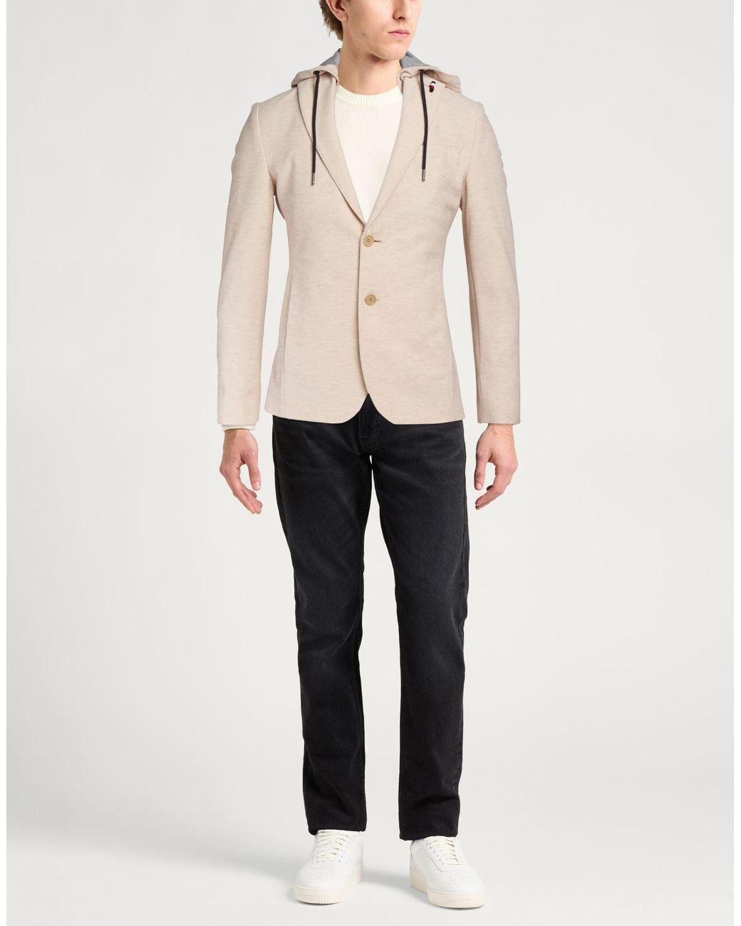 Tommy Hilfiger Natural Blazer Polyester, Cotton for men