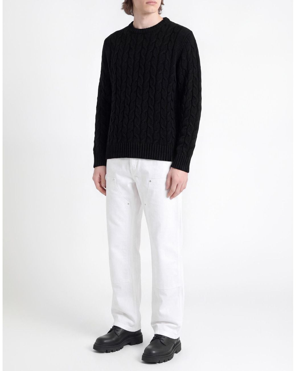 Arte' Blue Sweater Wool, Polyamide for men