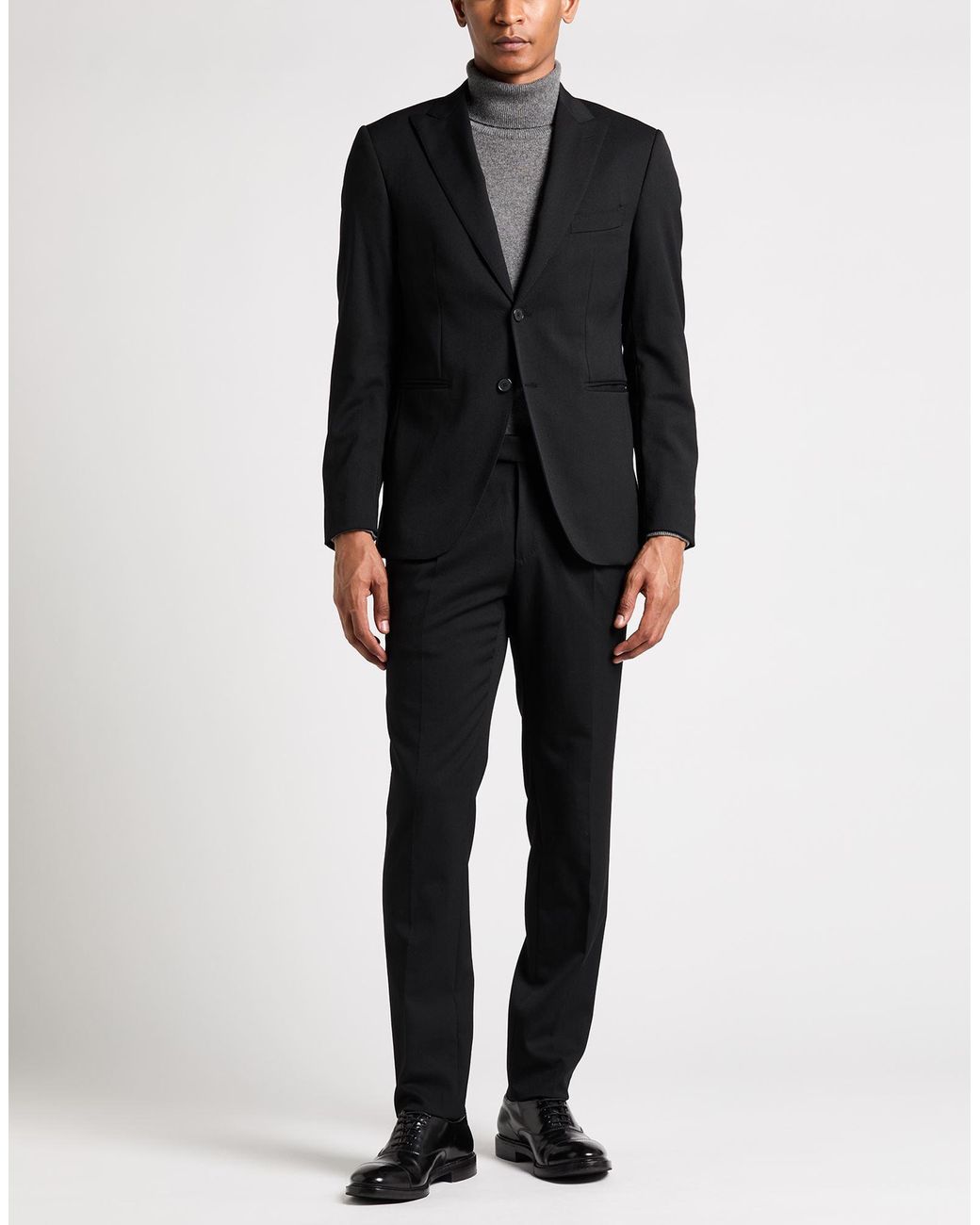 Santaniello Blue Suit Polyester, Wool, Elastane for men