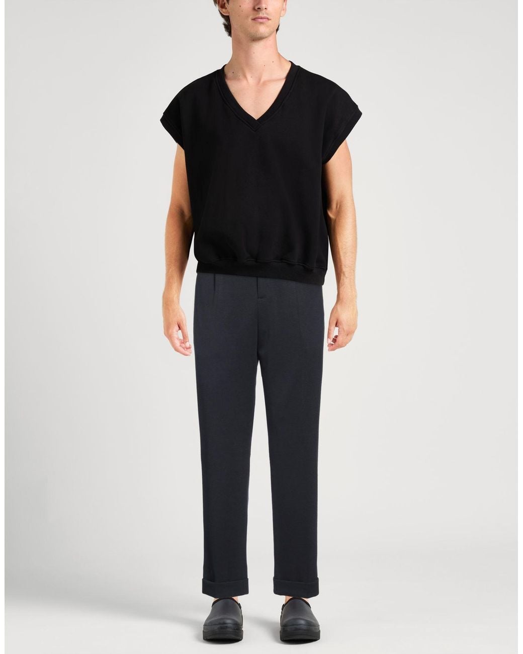 Daniele Alessandrini Blue Pants Polyester, Viscose, Elastane for men