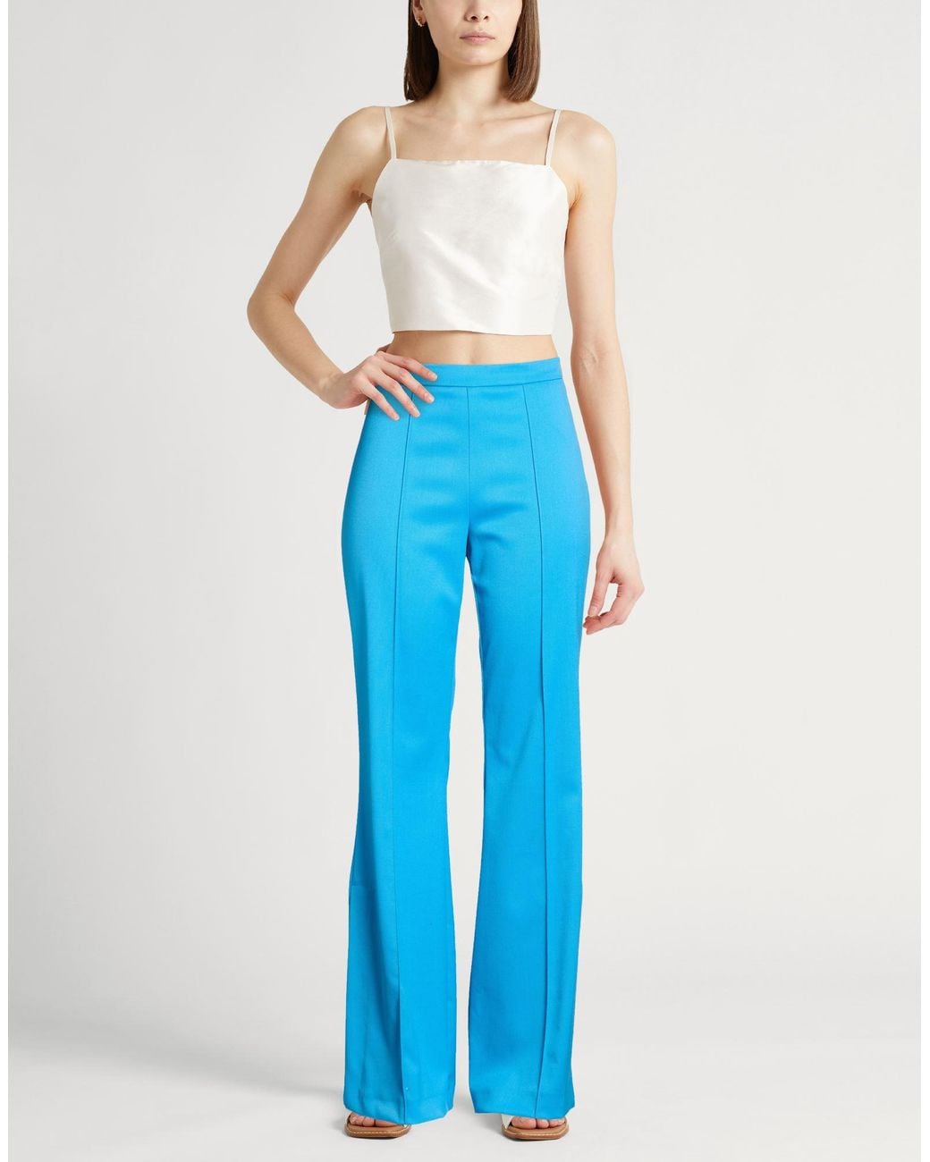 Erika Cavallini Semi Couture Blue Trouser