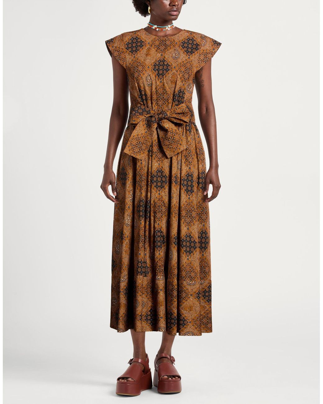 The Great Brown Midi Dress