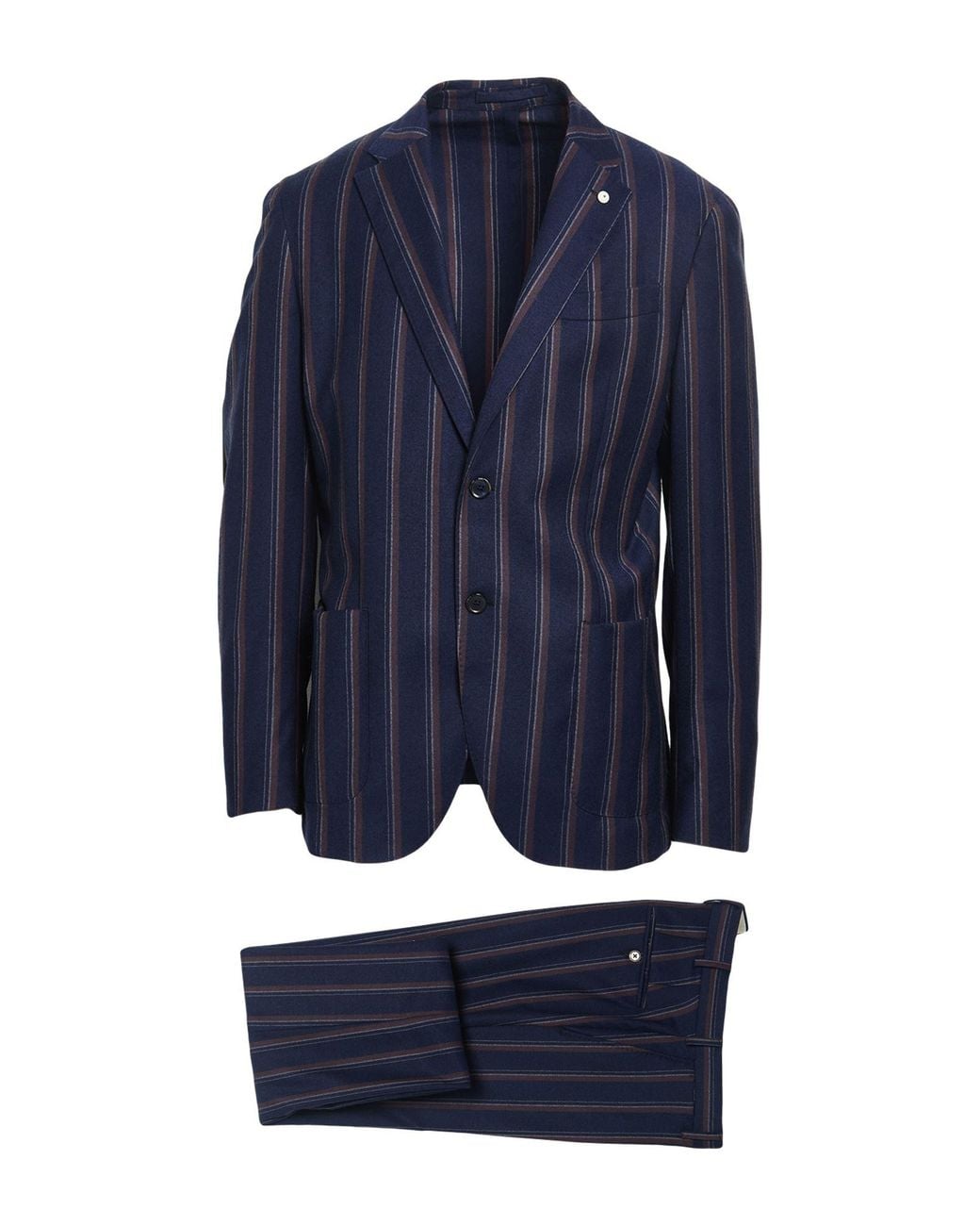 L.b.m. 1911 Blue Suit Virgin Wool, Elastane for men