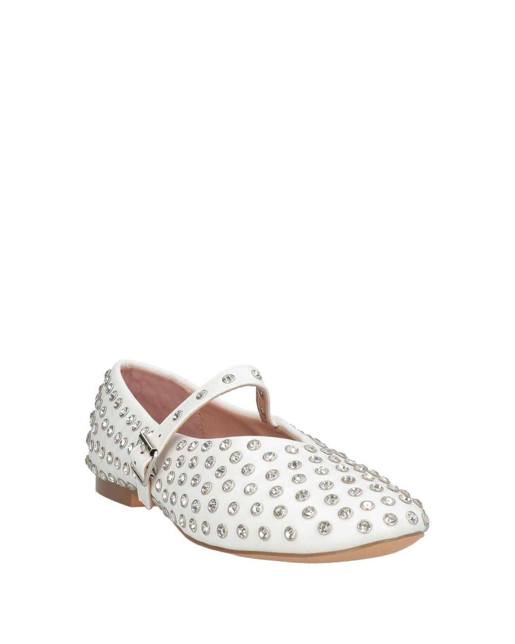 Divine Follie White Ballet Flats