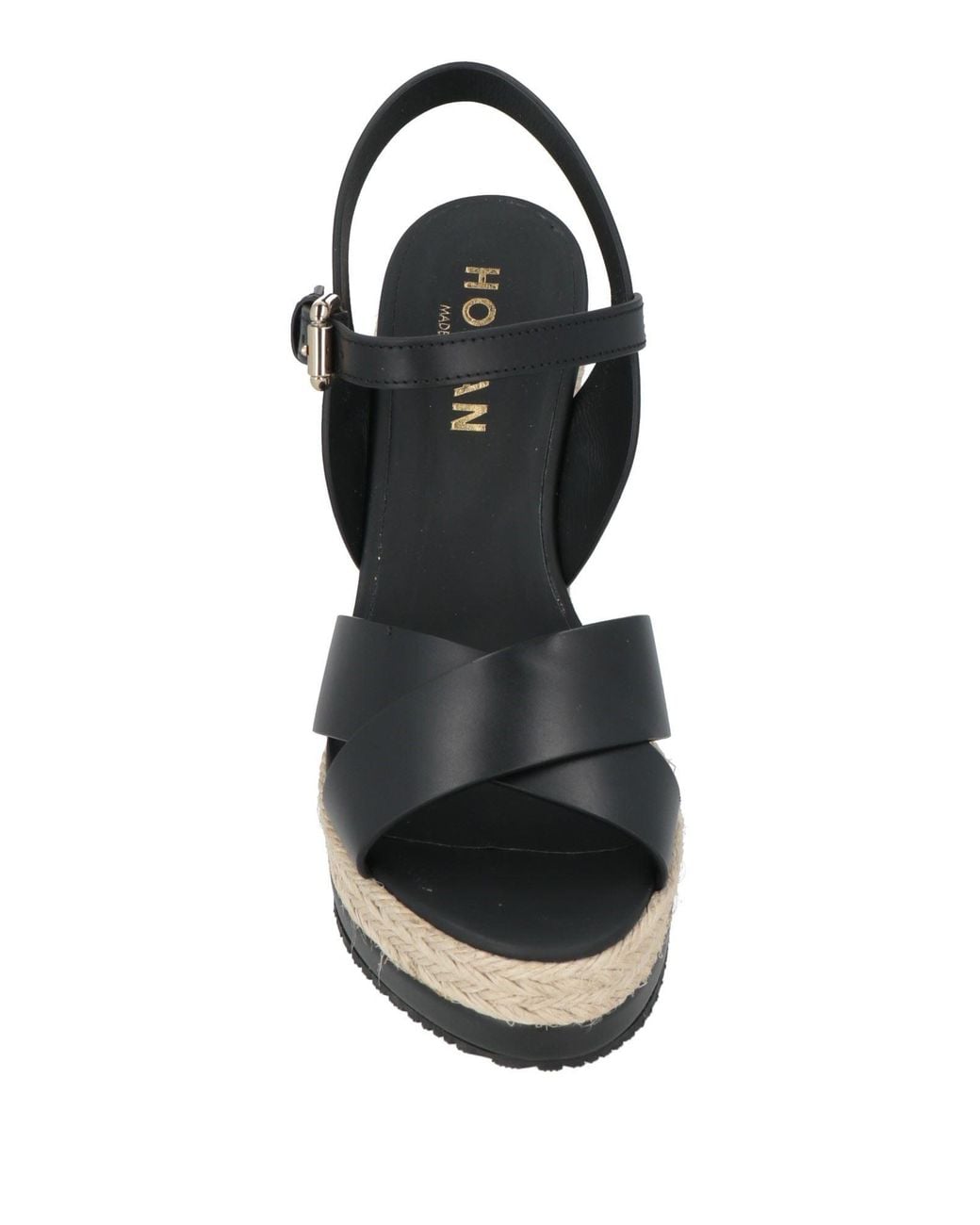 Hogan Black Espadrilles Leather