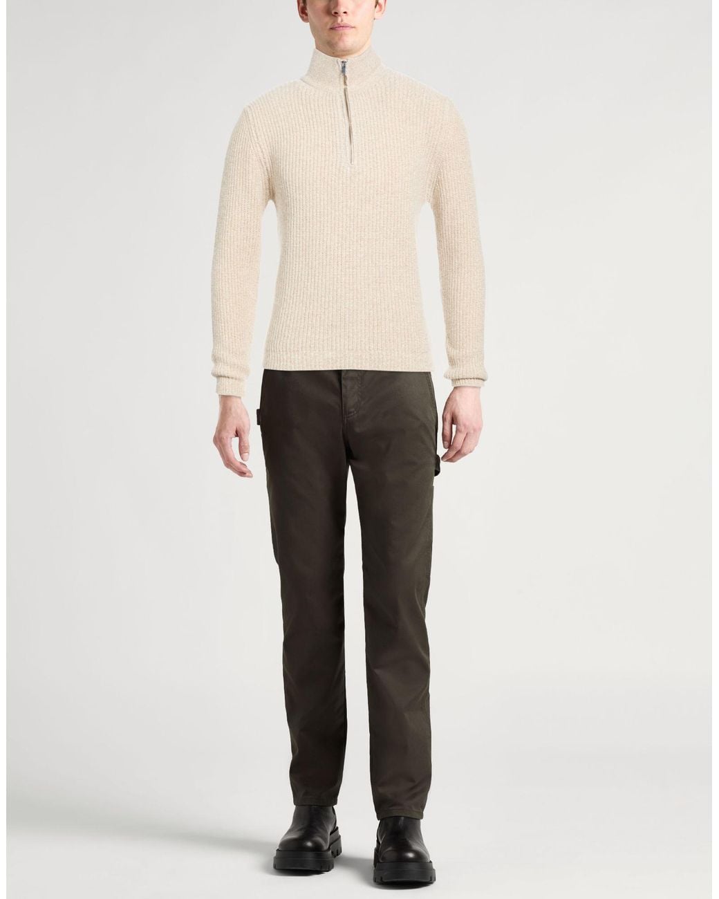 Daniele Fiesoli White Turtleneck for men