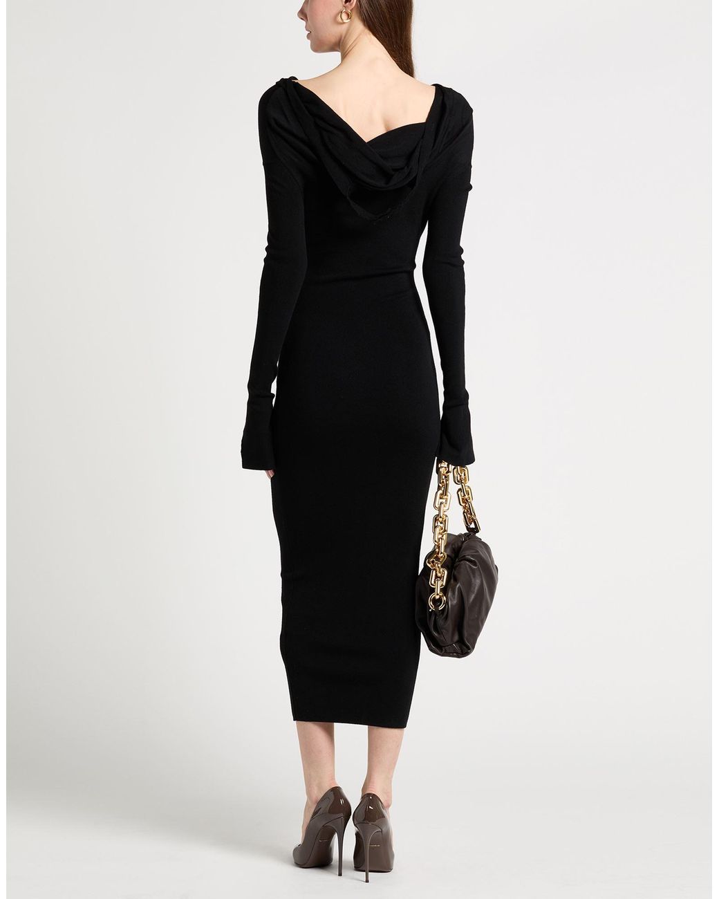 Jacquemus Black Maxi Dress Virgin Wool, Polyamide, Elastane