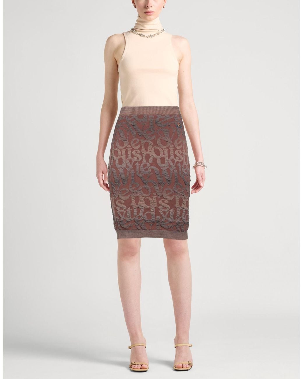 Vivienne Westwood Red Midi Skirt