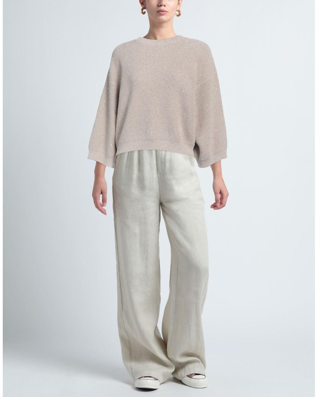 Pullover di Brunello Cucinelli in Natural