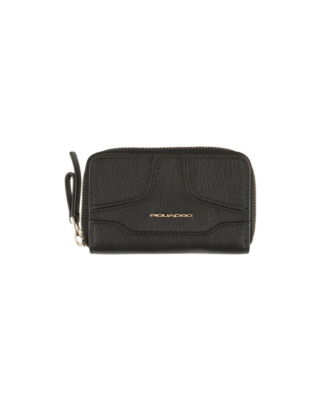 Piquadro Leather Wallet in Black | Lyst