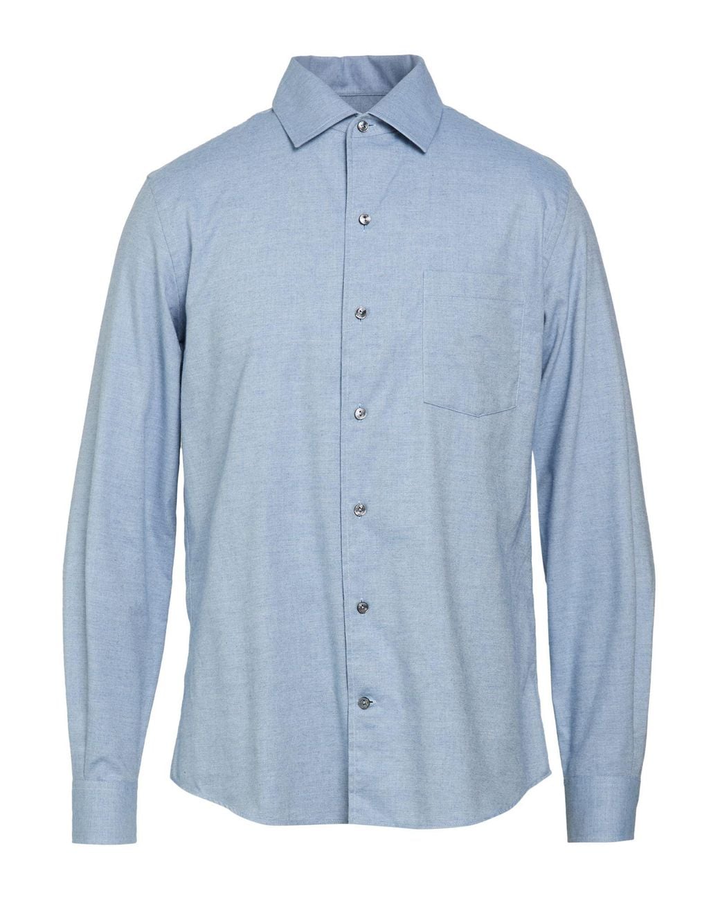 Agnona Blue Light Shirt Cotton, Cashmere, Metal for men