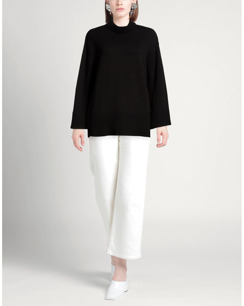 Soallure Black Turtleneck