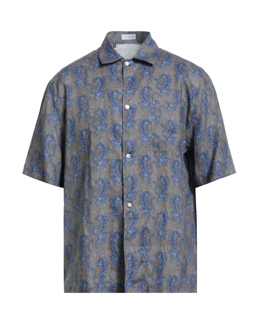 De Petrillo Blue Shirts for men