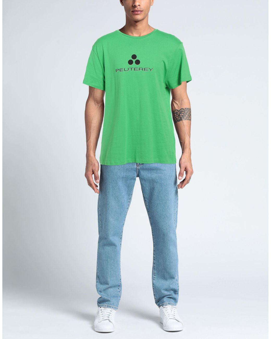 Peuterey Green T-shirt for men