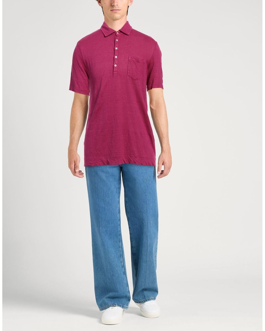 Polo Massimo Alba pour homme en coloris Pink
