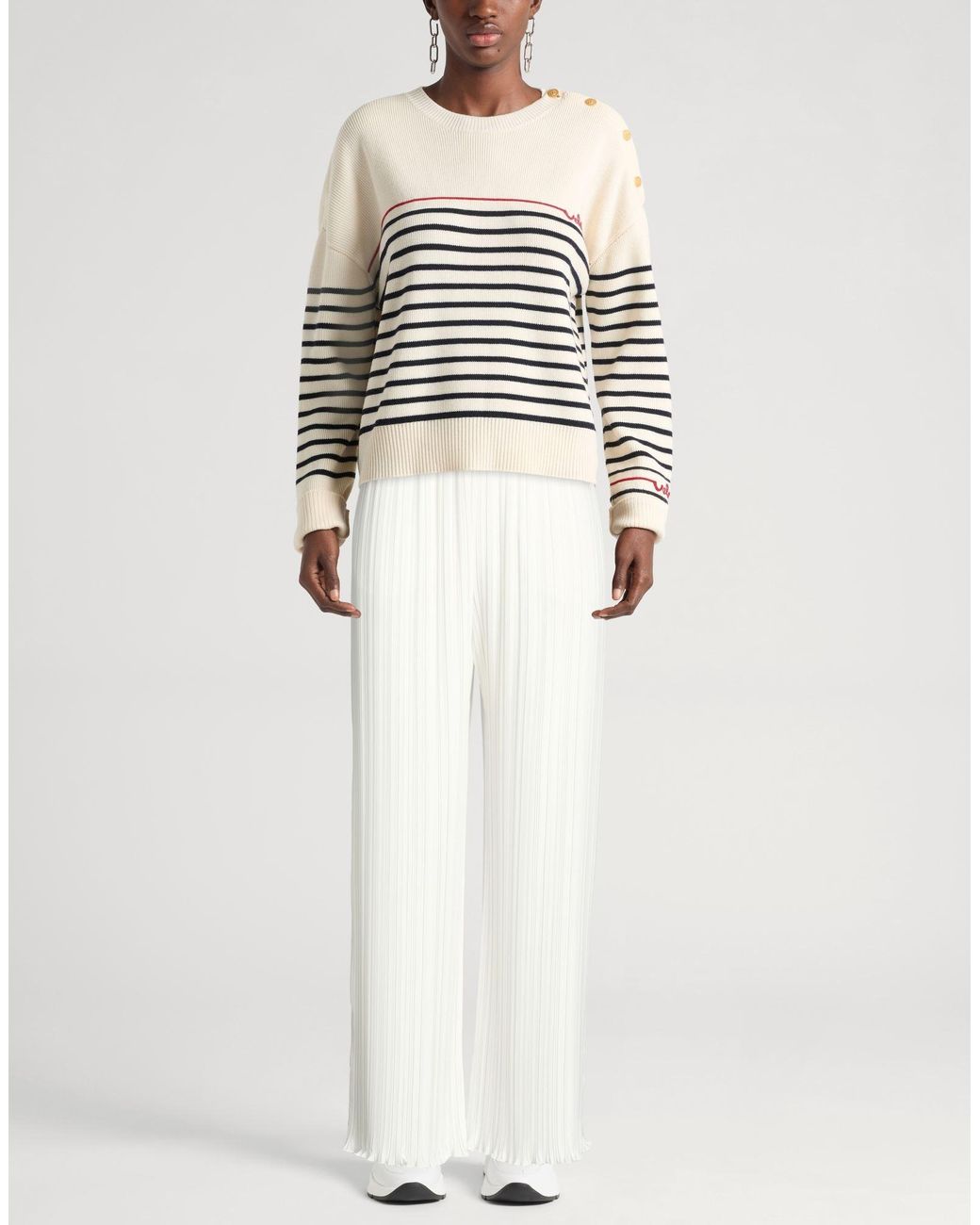 Lanvin White Pants Polyester