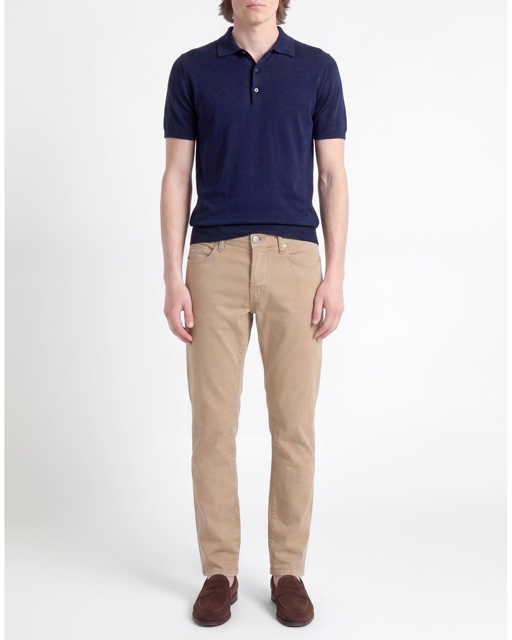 Tramarossa Natural Pants Cotton, Modal, Polyester, Polyurethane for men