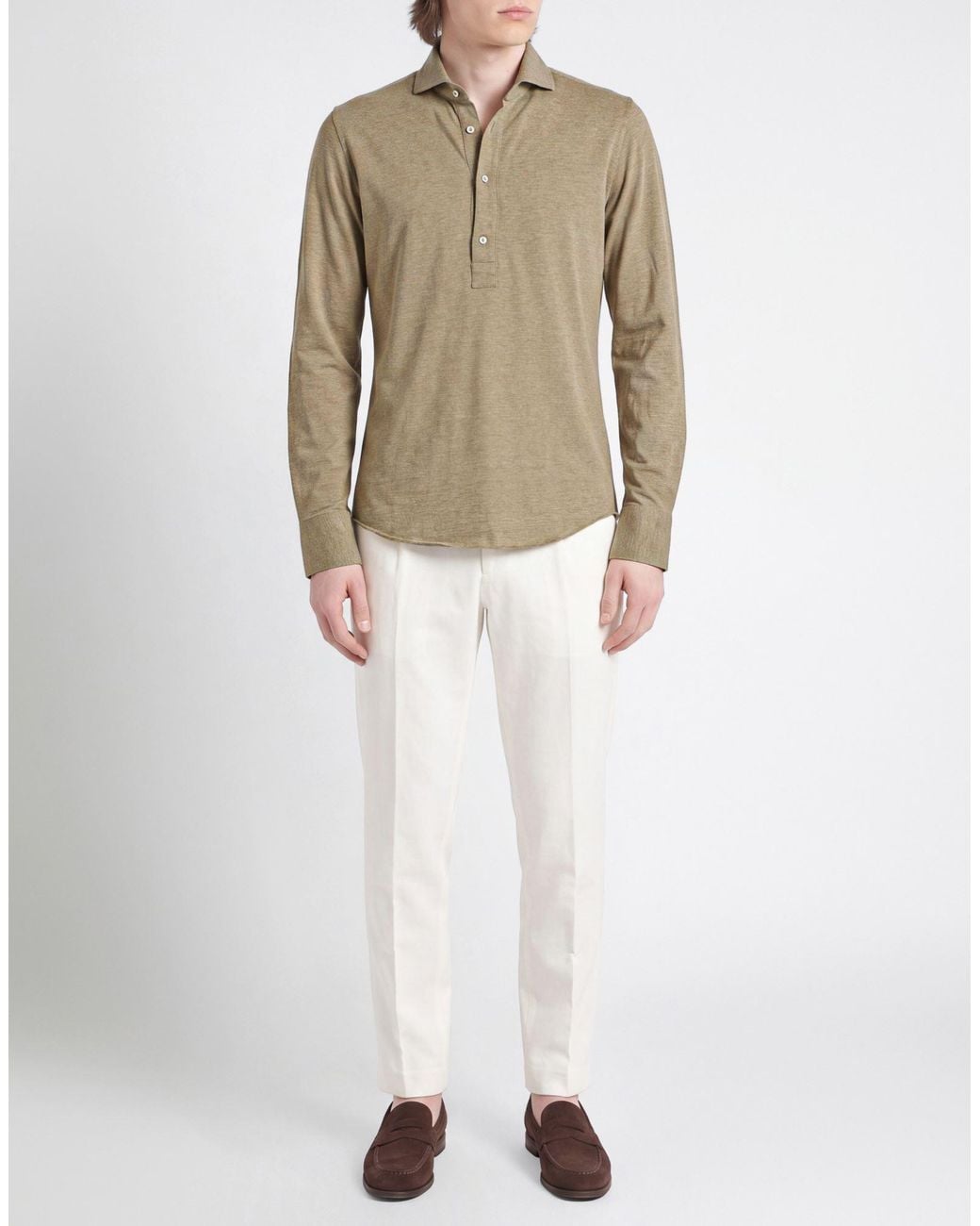Polo Xacus de hombre de color Natural