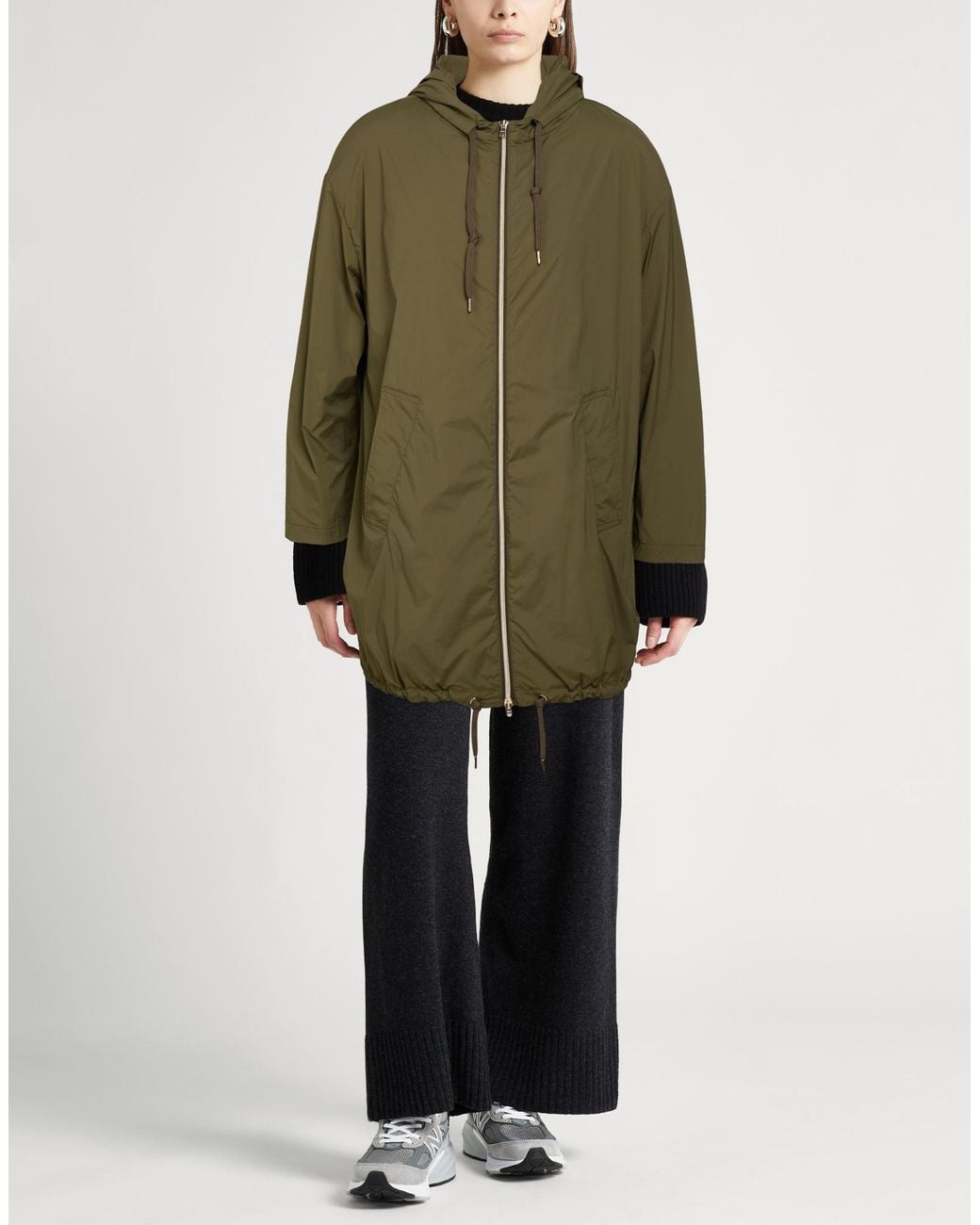 Herno Green Overcoat & Trench Coat