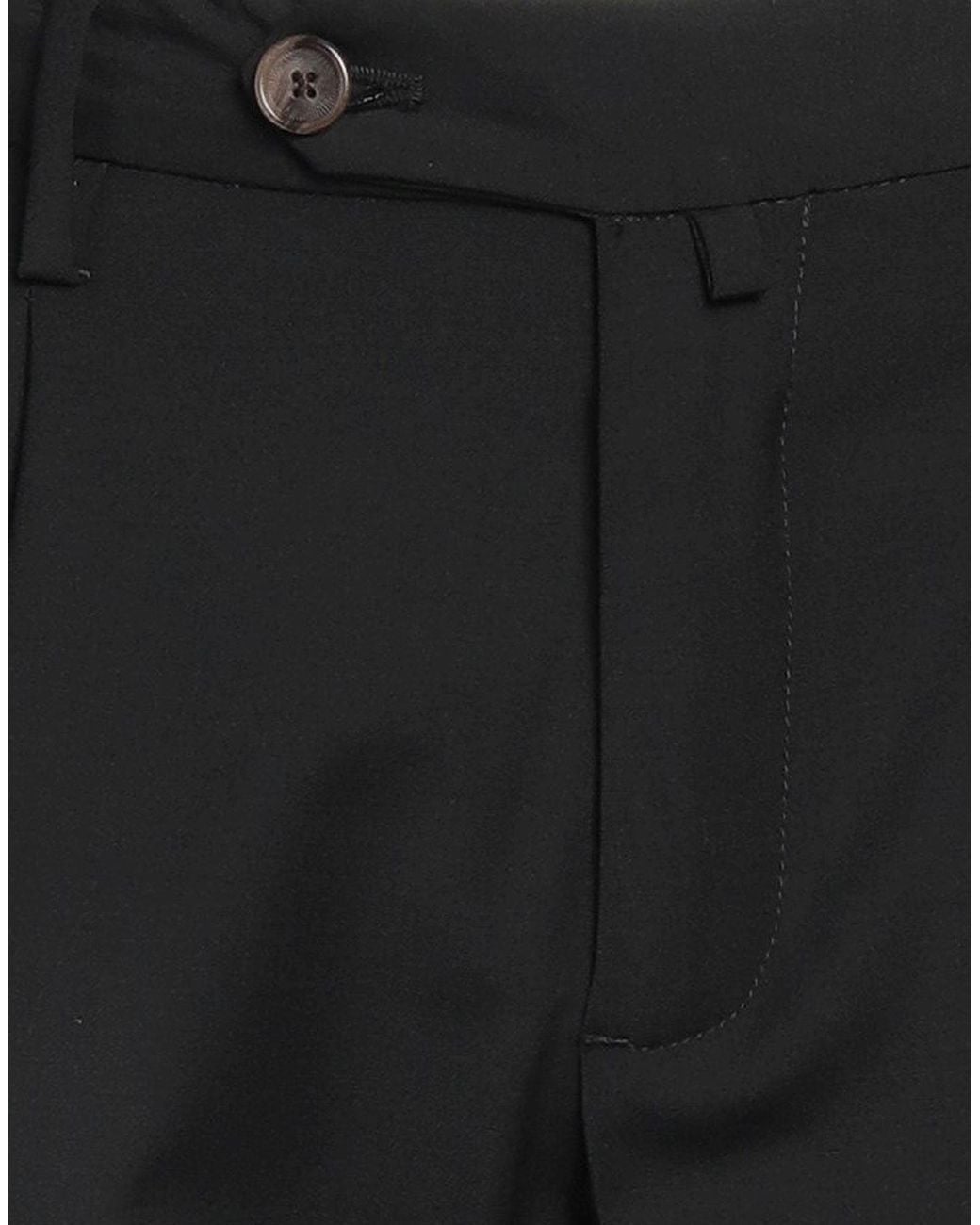 Myths Black Pants Polyester, Wool, Elastane for men