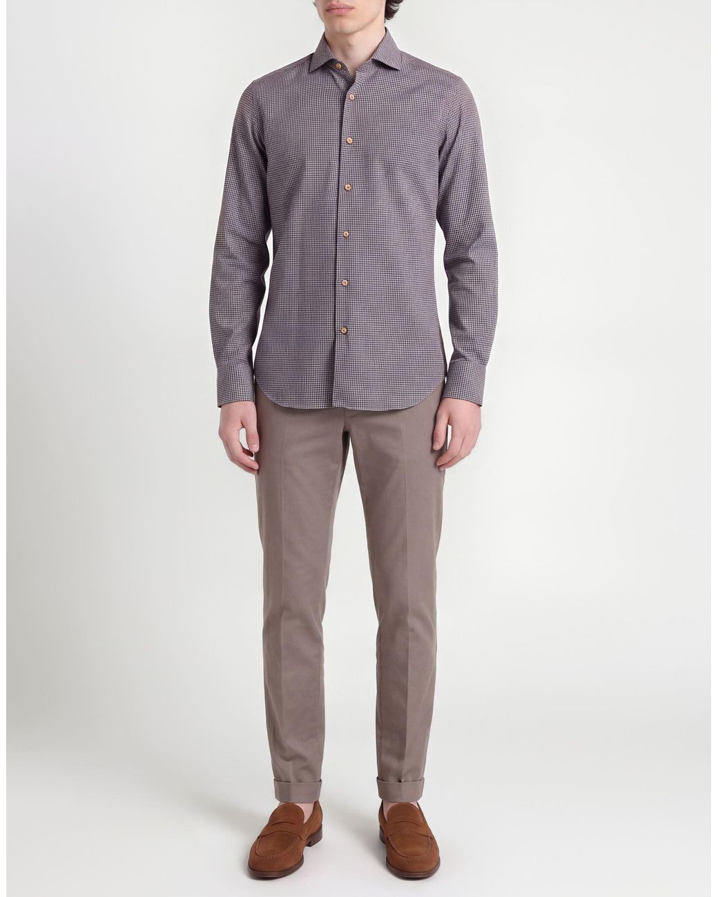 920 ITALIAN STYLE Purple Shirt Cotton for men