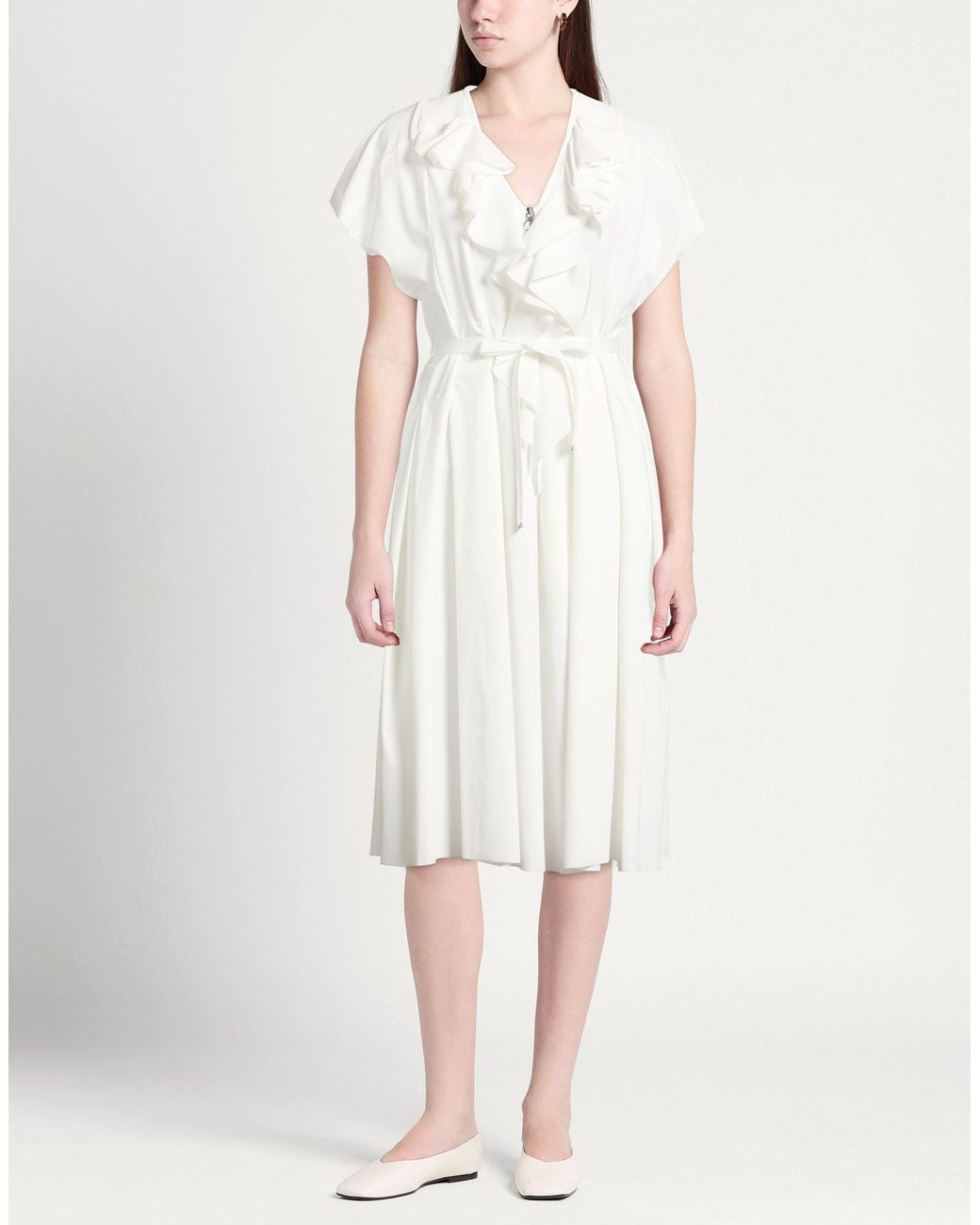 High White Midi Dress