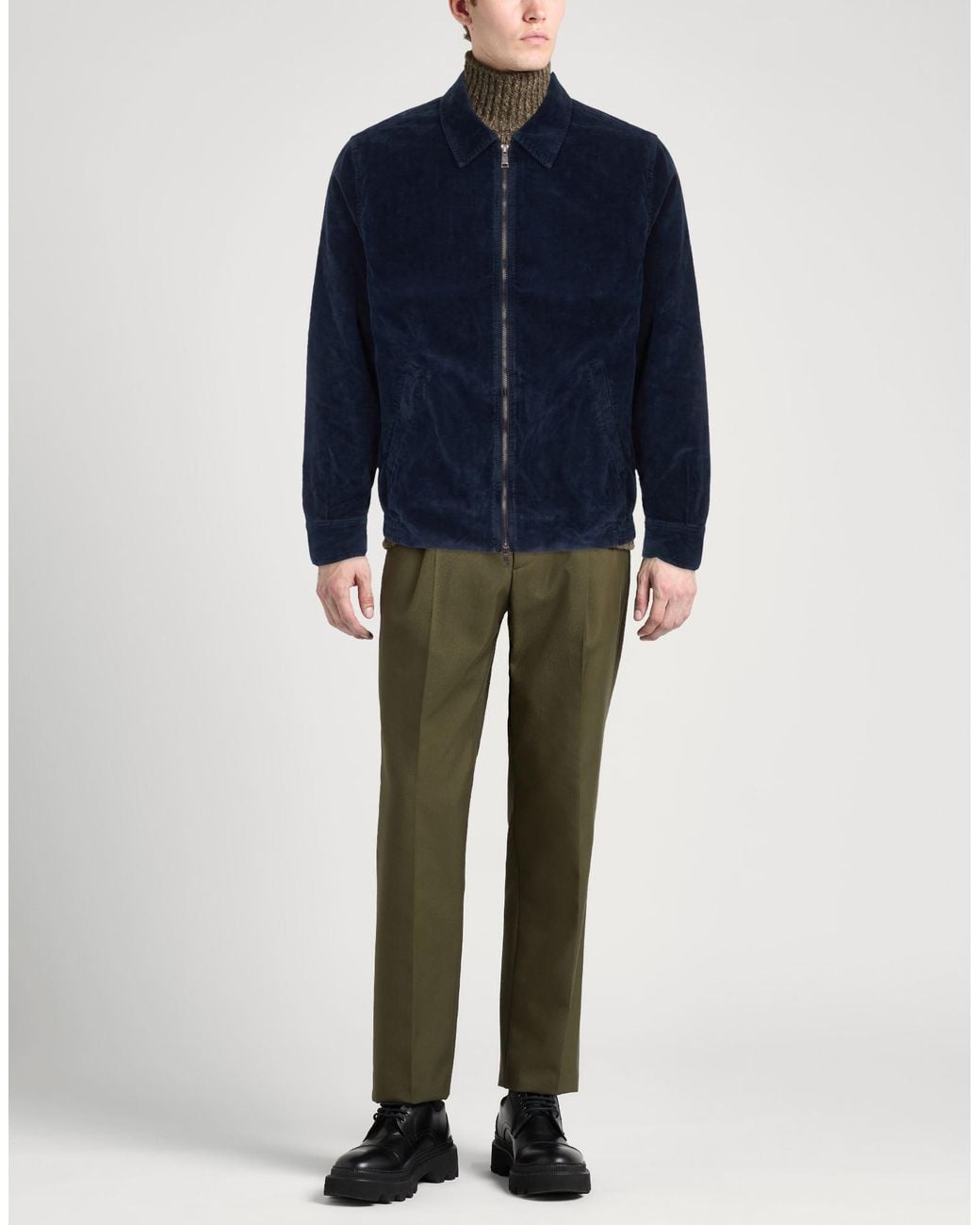 Crossley Blue Midnight Jacket Cotton, Elastane for men