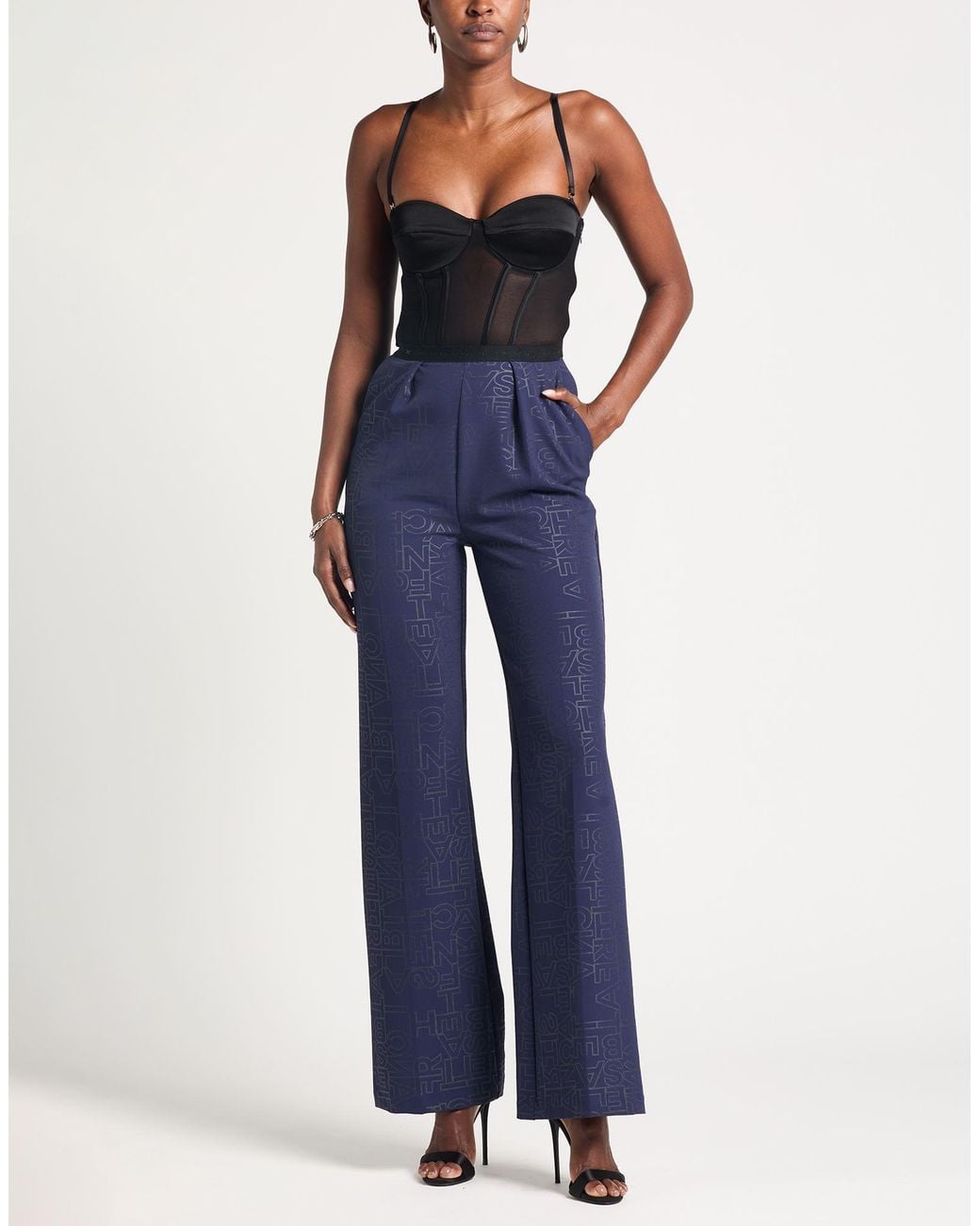 Elisabetta Franchi Blue Jumpsuit