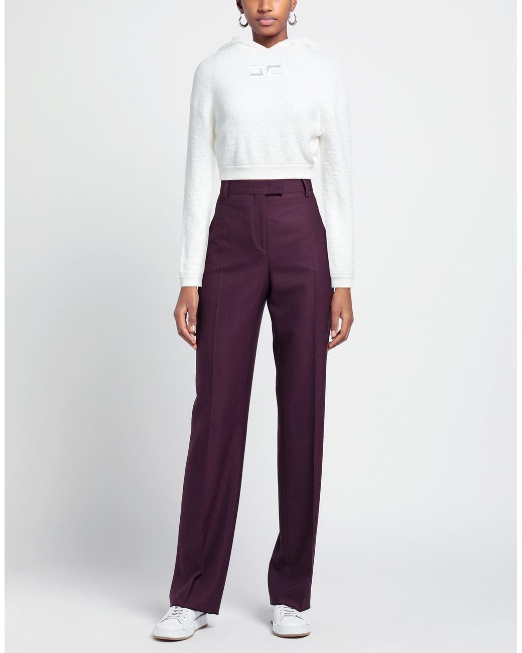 Elisabetta Franchi White Sweatshirt