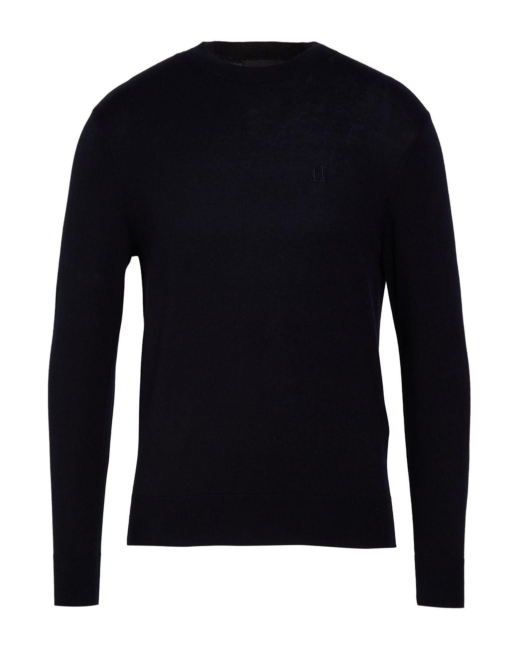 ARMANI EXCHANGE Blue Midnight Sweater Cotton, Viscose, Silk for men