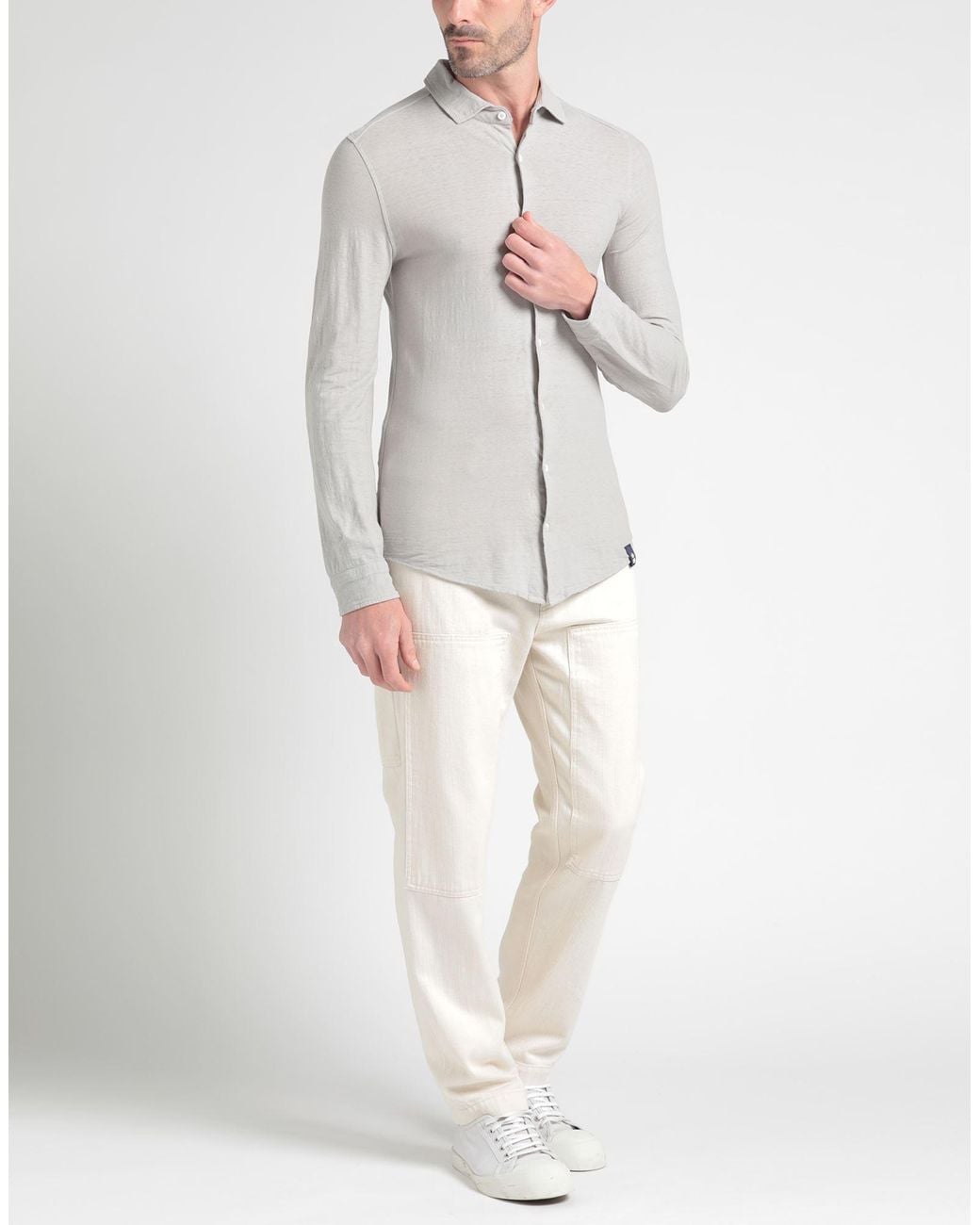 Camisa Drumohr de hombre de color Gray