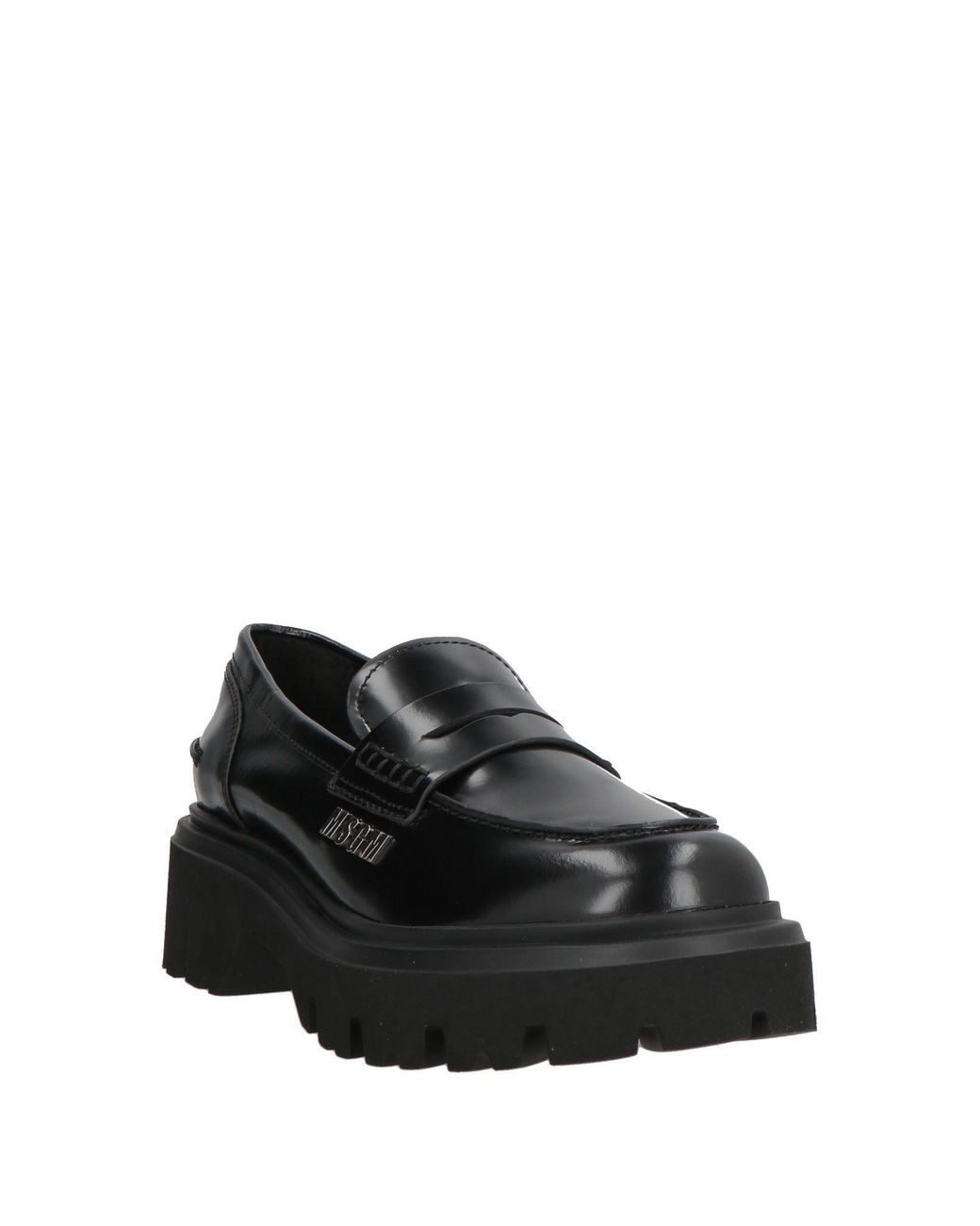 MSGM Black Loafers Leather