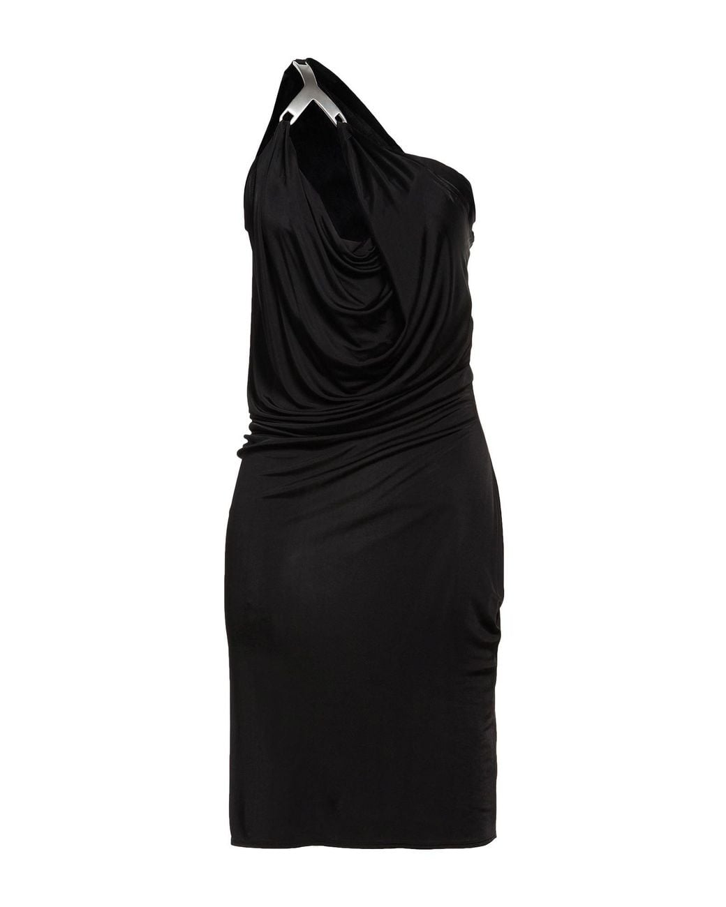 Rick Owens Black Mini Dress Viscose