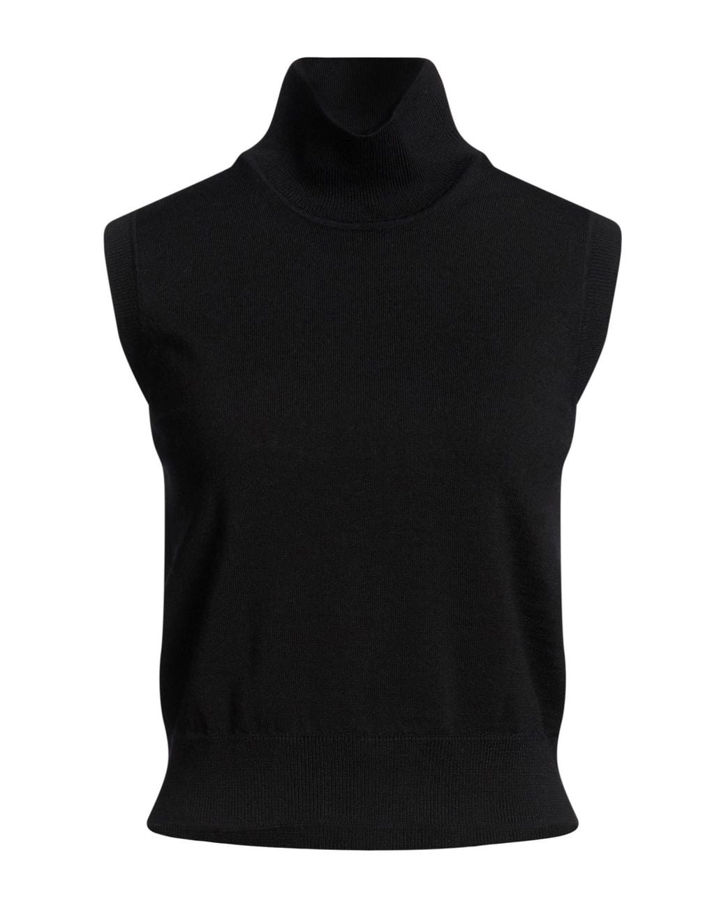 Alpha Studio Black Turtleneck Wool