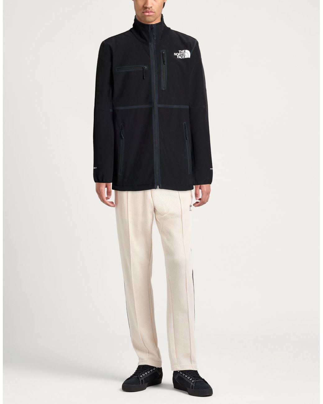 The North Face Black Jacket Polyester, Elastane for men