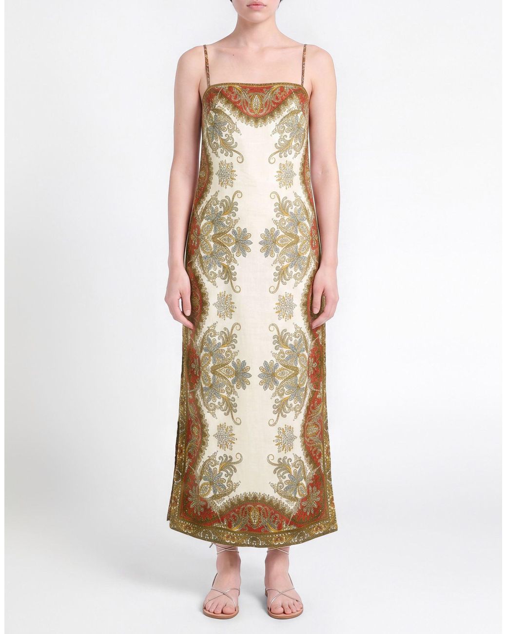 Veronica Beard Natural Midi Dress