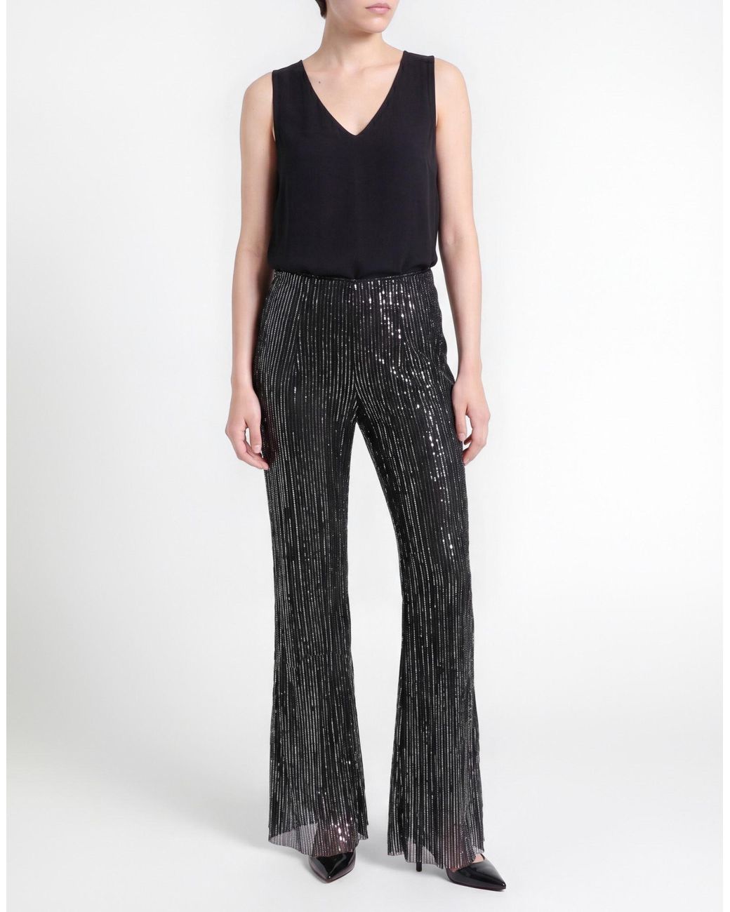 Sabina Musayev Gray Pants Polyester