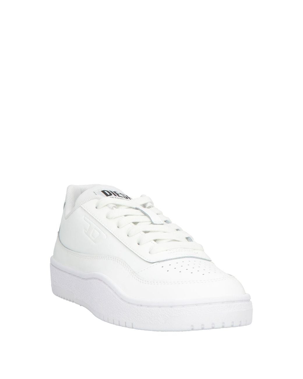 DIESEL White Sneakers Cow Leather