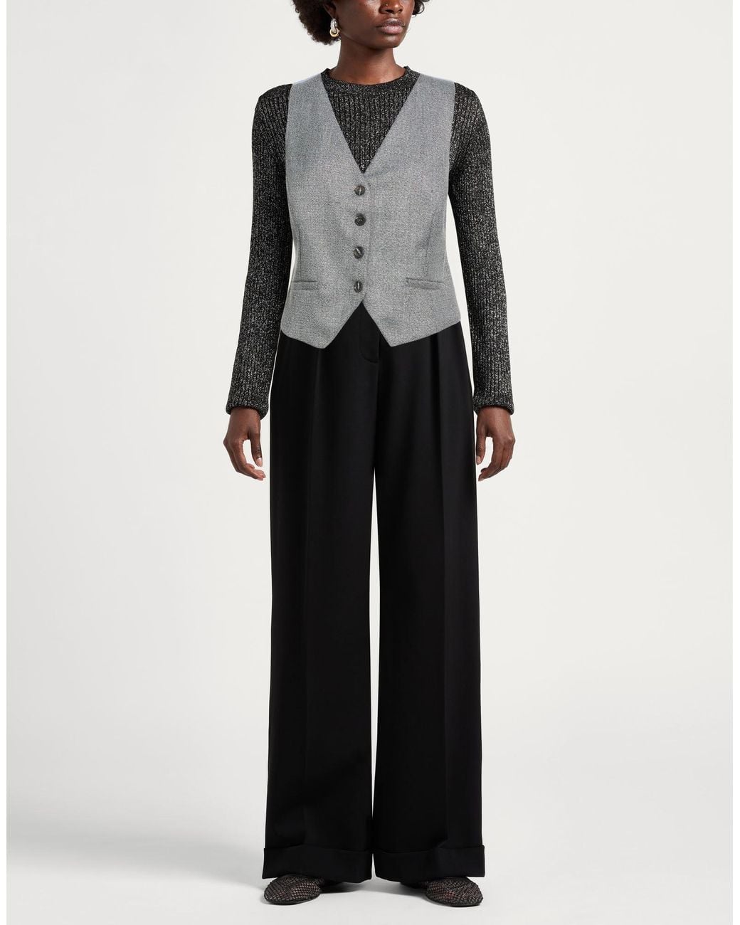 Dixie Blue Tailored Vest Polyester, Viscose, Elastane