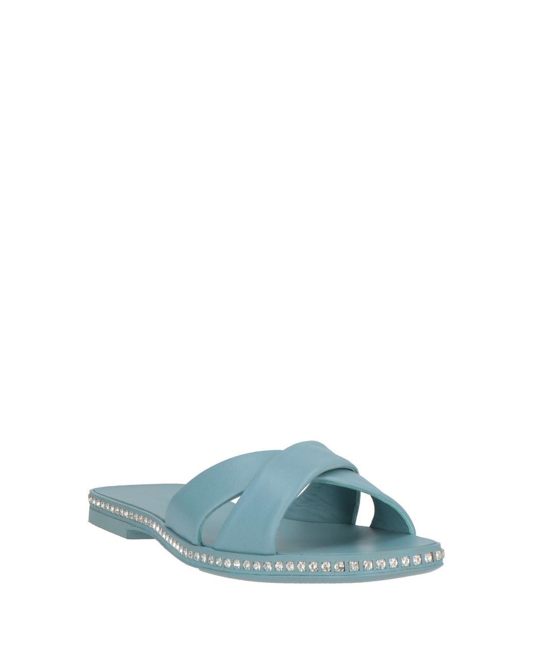Le Silla Blue Sandals Leather
