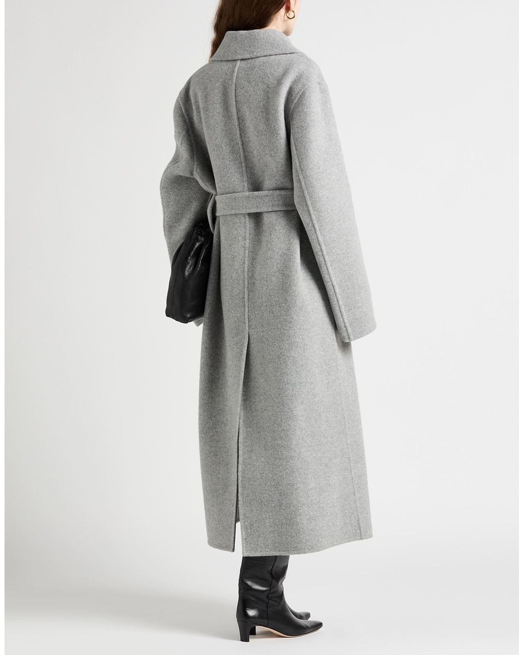 Jil Sander Gray Light Coat Virgin Wool