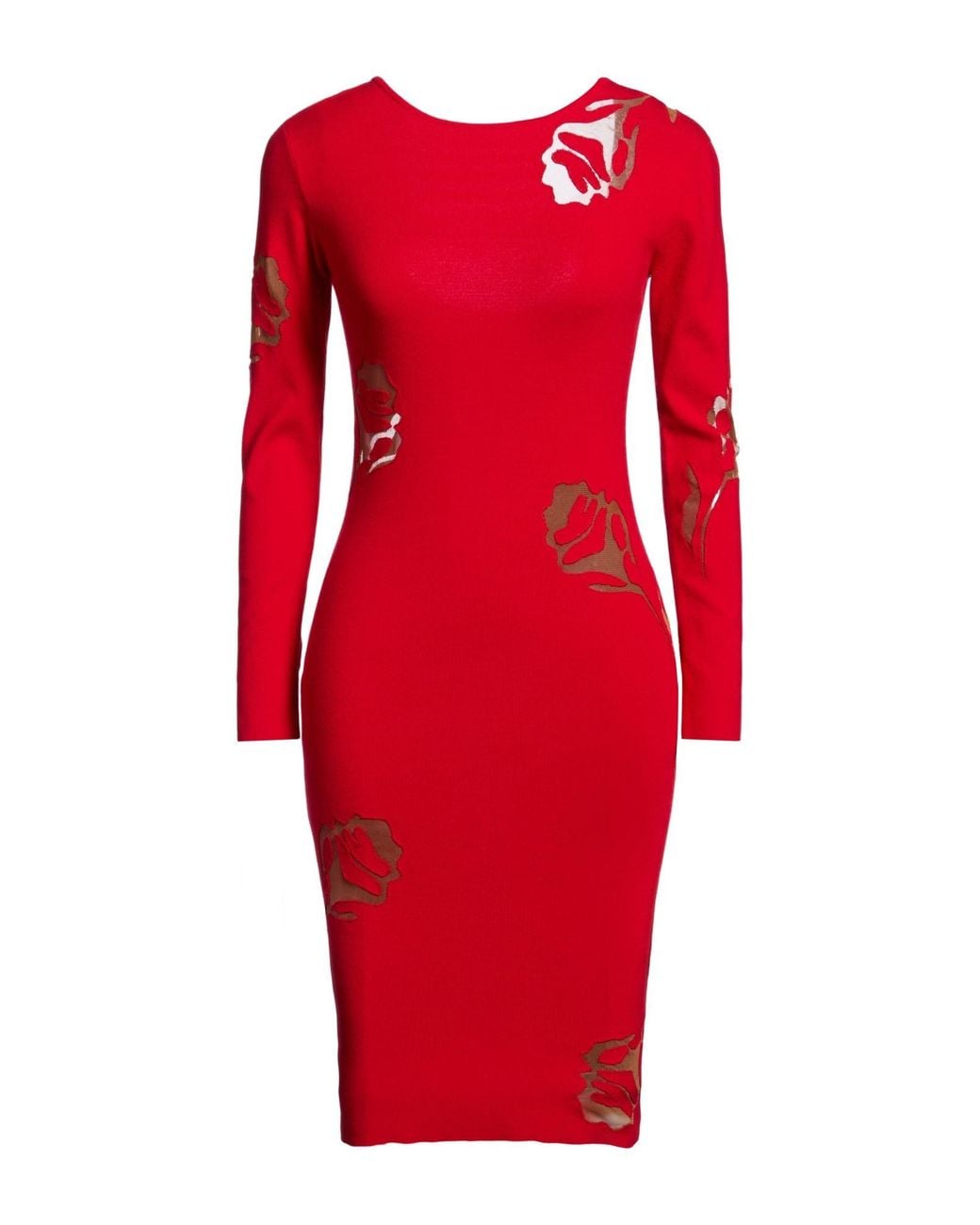 Blugirl Blumarine Red Midi Dress