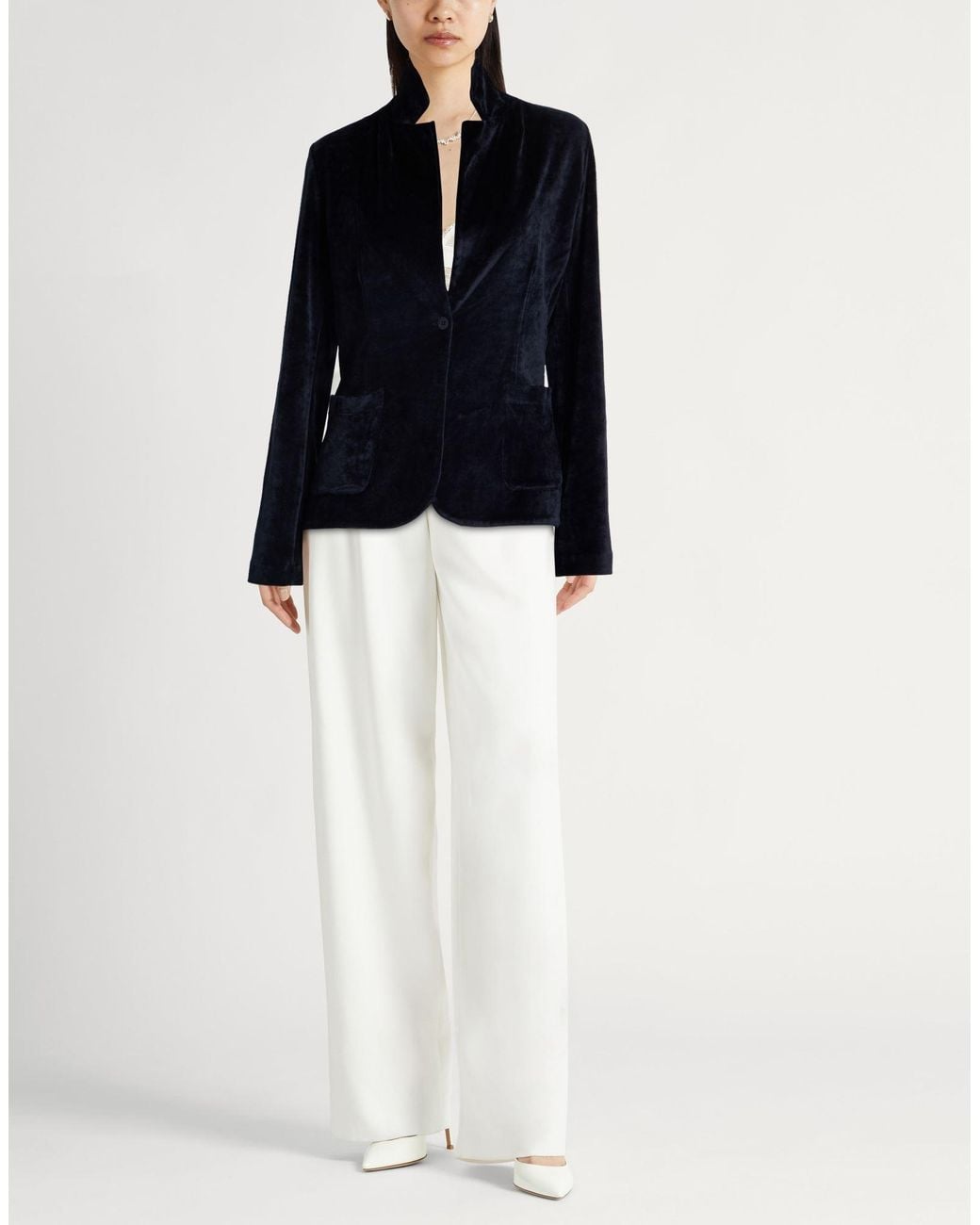 Majestic Filatures Black Midnight Blazer Cotton, Modal, Elastane