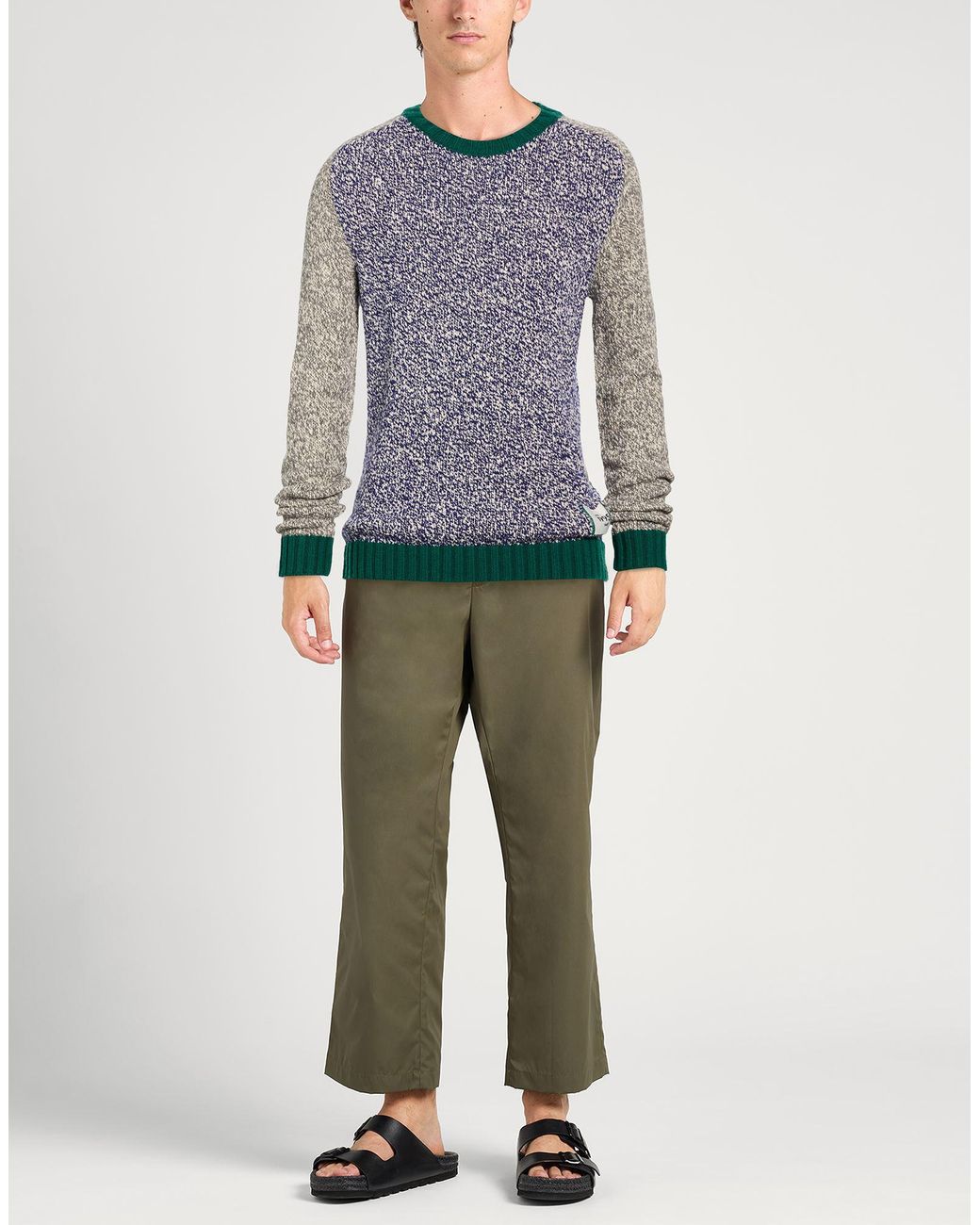Liu Jo Blue Sweater Cotton, Wool, Polyamide for men