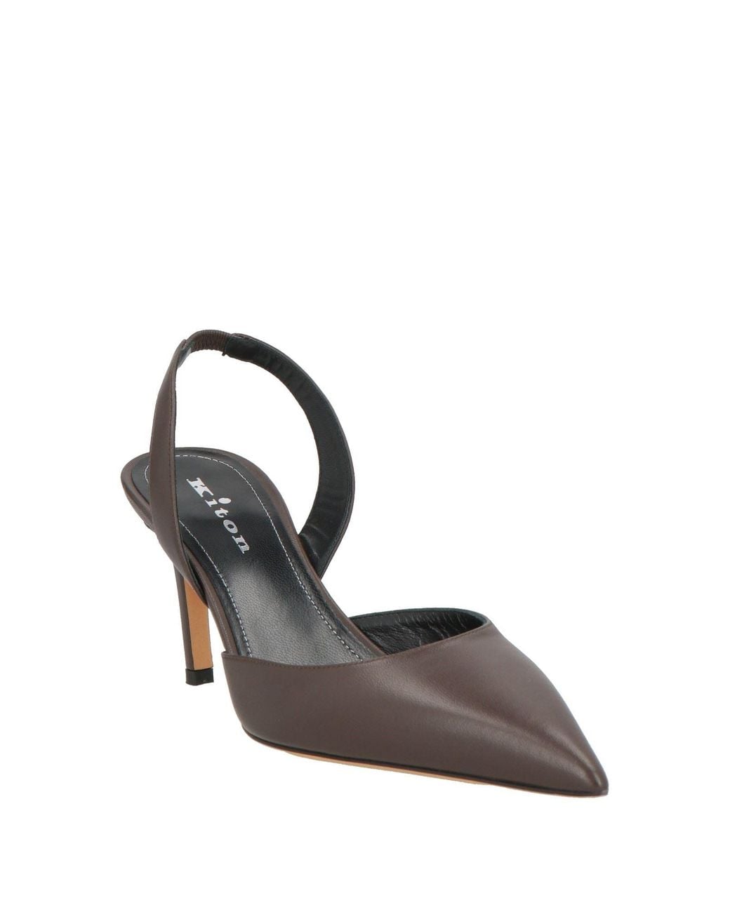 Kiton Metallic Dark Pumps Leather