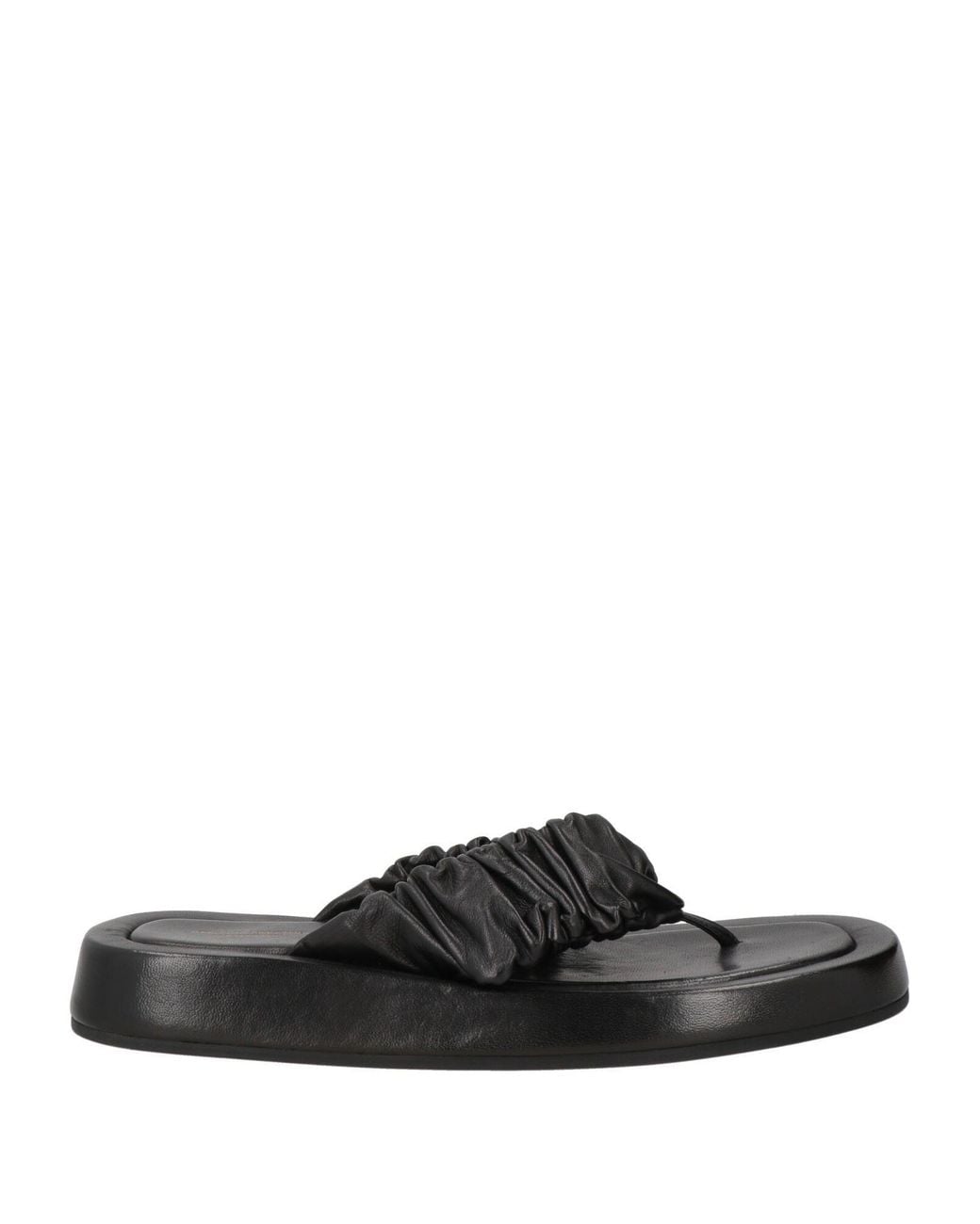 Officine Creative Black Thong Sandal